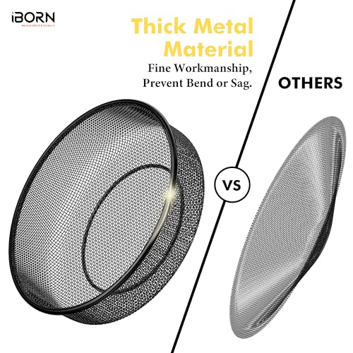 iBorn Wall Mounted Bird Feeder Tray,Metal Mesh Tray for 7.3”Wild Bird Seed Tray Tree Mount, Widely Installed on Wooden Post, Fences, Trees and Walls, Pack of 2 - size: Mesh Tray, Pack of 2