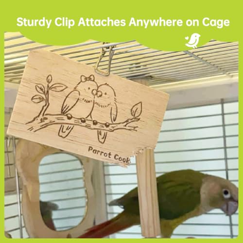 Natural Balsa Wood Bird Chew Toys,10 Pack Soft Wooden Slices with Prints - size: Small