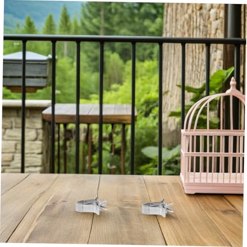 Yardwe 3pcs Bird Food Clips Practical Fixed Clip for Parrot Vegetable Fruit Holding for Bird Cages Suitable for Parakeets Canaries and Animals