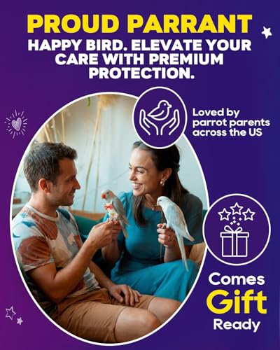 10Pcs Large Size Bird Diapers, Reusable Parrot Pigeon Pants, Leakproof Poop Control Suit for Cockatiel Conure Macaw Parakeet, Indoor Outdoor Nappy for Medium Birds (Size M)