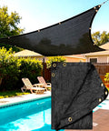 90%-95% Black Sun Shade Cloth 6FT x 12FT, Heavy Duty Outdoor Shade Netting | UV Resistant Breathable Fabric with Reinforced Grommets for Patio Garden Greenhouse Pergola Chicken Coop & Kennel - size: 6 FT X 12 FT, style: 90% Shade