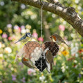 Handmade Fiber Bird Nesting Heart, Nesting Material for Wild Bird, Refillable Nesting Accessories, Outdoor Garden Decortion, Hummingbird Nest/House, Gifts for Bird/Nature Lovers