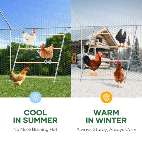 Chicken Roosting Perch for Chickens in Coop,Chickens Roosting Ladder Cock Coop Toys, Suitable for Chicken Run,Backyard Poultry, Farm Roost Toys for Hen Easy Installation 56" L x 40" W