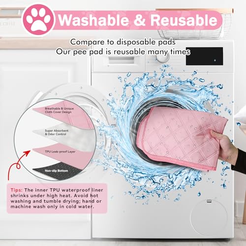 Siedihit Dog Cat Pet Playpen Tent Crate Cage with Washable Pad, Medium Pink | Breathable double-layer mesh Wide applicability Recovery After Surgery Portable Easy to Set up lightweight Recovering Pets - color: Pink with Pad