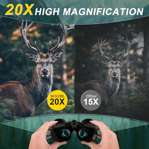 20x70 Binoculars for Adults High Powered Bird Watching Hunting Travel | Large View, HD Vision, Easy Focus, Powerful for Cruise Ship,Camping, Hiking, Christmas Birthday Gifts for Men