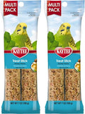 Kaytee Forti-Diet Pro Health Honey Pet Bird Treat Sticks for Parakeets, 2 Bars, 7 Ounce (Pack of 2) - size: 7 Ounce (Pack of 2)