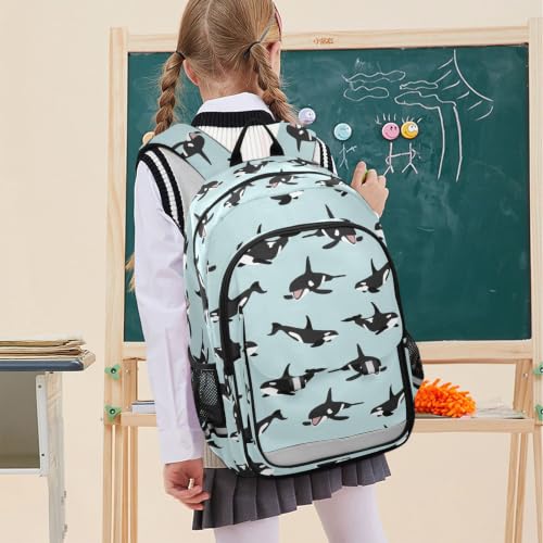 Kids Backpack Elementary Middle School Bags for Boys Girls | Travel, Daypack, Lightweight, Waterproof, with Reflective Strip - color: Multi 11