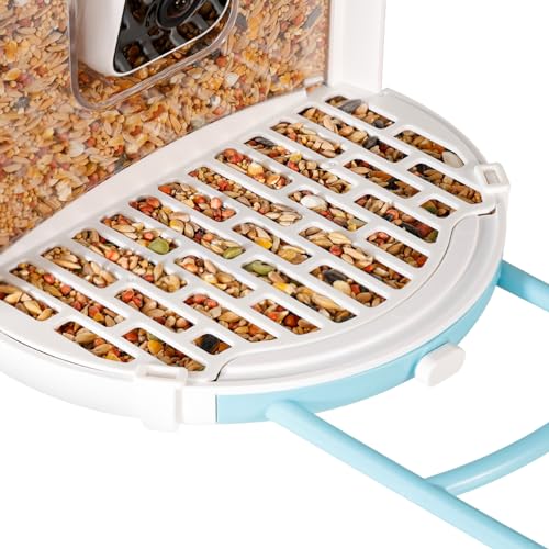 NETVUE Bird Seed Guard, Durable Waterproof Bird Feeder Covers, Save Birdseed, Perfect Match NETVUE by Birdfy Feeder, Must-Have Accessories, Easy to Fit and Clean (2Pcs)