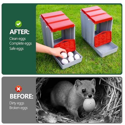 Chicken Nesting Box,Single-Pack Freely Combinable & Easy to Assemble Nesting Boxes for Chickens - size: Single