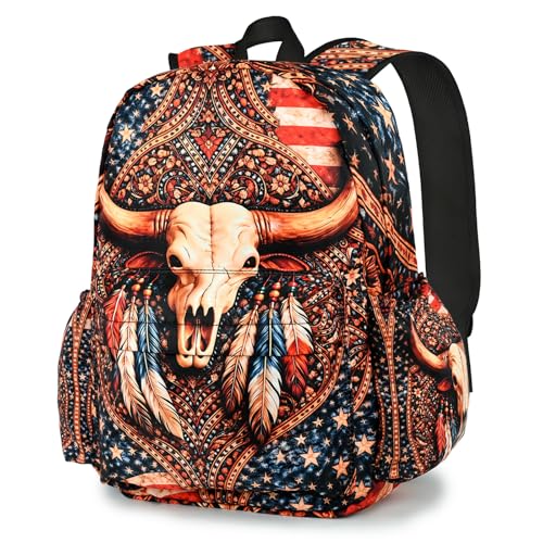Cow Kids Backpack School Backpack Teens Bookbag for Girls Boys Hiking Camping Travel Sports - color: Cow