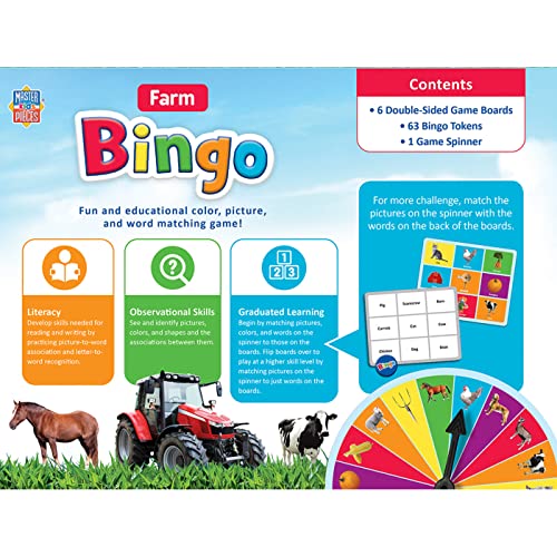 MasterPieces Kids Games - Farm Bingo Game - style: Farm