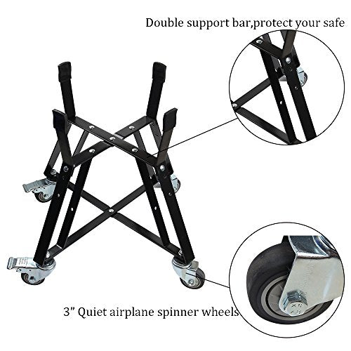Dracarys Rolling Cart for XLarge Big Green Egg Accessories, Powder Coated Steel Outdoor Cart with 3-Inch Locking Casters, Easy to Assemble - size: Xlarge(XL)