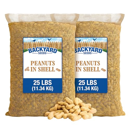 CountryMax Backyard Seeds 50 Pounds Peanuts in Shell - size: 50 Pound (Pack of 1), style: Raw In-Shell
