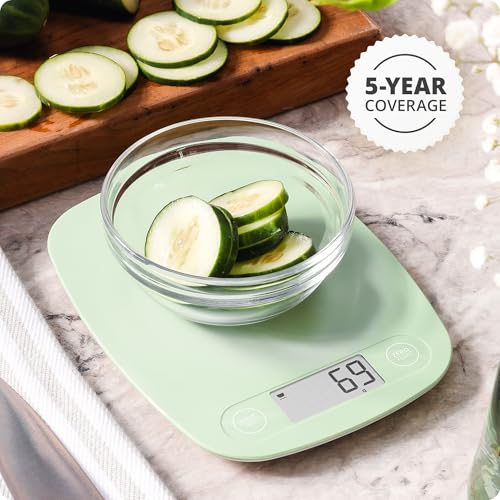 Greater Goods Food Scale, Slim & Compact Build, 1g Precision (Sage Green) | Digital Kitchen Scale for Cooking, Meal Prep & Portion Control, Tare, Auto Shut-Off, g/oz/lb/ml Conversion & Calorie Tracking - color: Sage Green