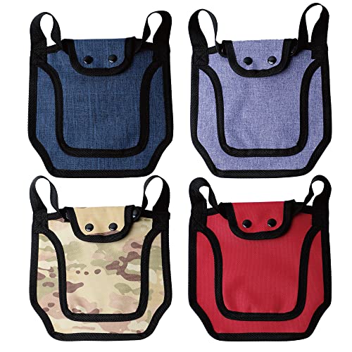 Chicken Saddle for Hens, 4 Pack Chicken Apron With Adjustable Strap, Protective Poultry Clothes for Chickens, Feather Protector for Back and Sides