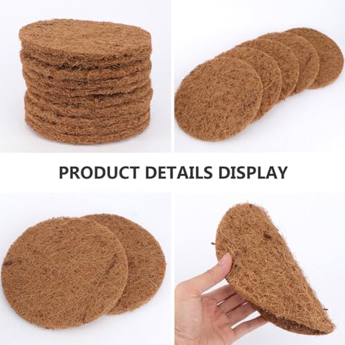 POPETPOP 10 Pcs Bird Nesting Pads, Coconut Palm Silk Pigeon Nest Mat, Bird Nesting Material, Parrots Nesting Box Pads for Pet Parakeet Breeding Hatching, Pigeon Supplies (Pack of 2) - size: 15.00X15.00X0.80CM (Pack of 2)