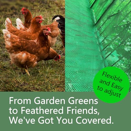 Pet Proof Barrier Net, Green Plastic Chicken Wire Mesh Fencing 15.7IN x 16.4FT, Balcony Cat Safety Net & Garden Snake Barrier, Heavy Duty Protection for Chicken Coops, Rabbit Hutches, Dog Kennels - color: Green, size: 15.7 IN * 16.4 FT