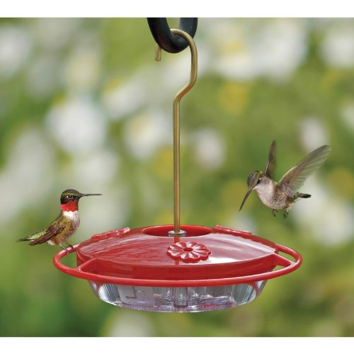 Aspects 153 Mini Hummzinger Hummingbird Feeder, 8-Ounce , Red