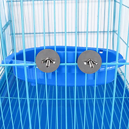 Bird Bath for Cage with 3 Balls Bird Tub Bowl Basin Hanging Birdbath Toy Pet Parrot Cage Budgie Accessories Shower Parakeet Cockatiel Water Shower Box Food Feeder Holder Tray Bird Cage Accessories