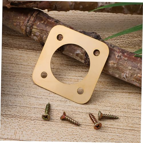 GALPADA 8pcs Copper Birdhouse Hole Protector House Predator Guards for Safe Nesting Quick Installation Screws Birdhouse Protection from