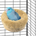 DBNESS Small Bird Nest for Cage, Removable Plush Parrot Hammock Warm Resting Perch Platform for Budgies Cockatiel Conure Parakeet Hamster Washable Breeding Sleeping Lay Eggs Nesting - size: S