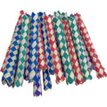 702 Pk24 Chinese Finger Traps for Birds - Shredding & Foraging Fun for Parrots, Parakeets & Cockatiels. Safe Chew Toys & Foot Toys for Conures, Budgies, Macaws. DIY Cage Accessories Parts