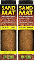 Exo Terra Sand Mat, 20-Gallon (Pack of 2) - size: 29.5 x 11.75 Inches (Pack of 2)
