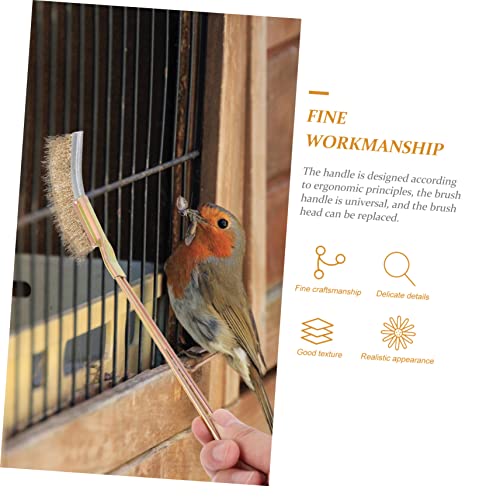 MERRYHAPY 1Set Professional Bird Brush Durable Cleaning Brush for Bird Cage Effortlessly Dirt Fecal for Parrots Birds