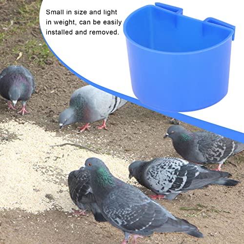 aqxreight Bird Food Bowl 20 Pack Plastic Feeder Cups Birdcage and Food Dispenser Set for Pigeons Small Birds Easy to Install Feeding Trough
