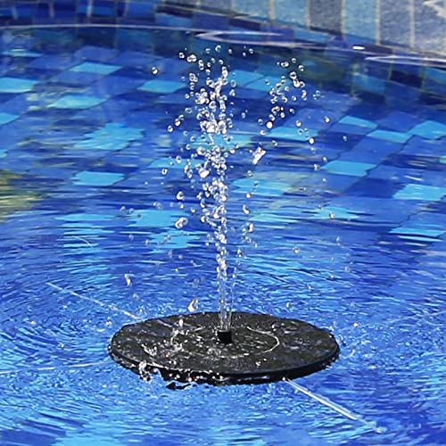 AISITIN 2.5W Solar Bird Bath Fountain Pump, with 6 Nozzles & 4 Fixer | 6.7" Solar Fountain Pump, solar pump for fountain for Garden, Ponds, Pool, Fish Tank, Outdoor and Aquarium