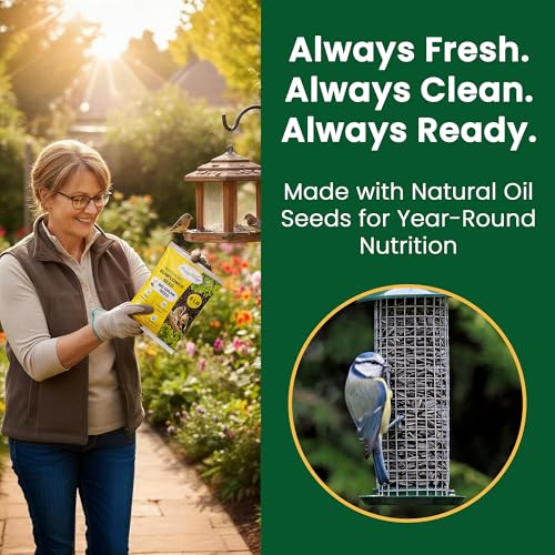 Happy Wings 10 LB Black Oil Sunflower Seeds Bird Food, No Waste Bird Seed | High in Oil & Protein, High Fat & Energy Content, USDA & BRC-GS Approved, Finches, Sparrows, Chickadees, Cardinals, No Mess - size: 5 Pound (Pack of 2)