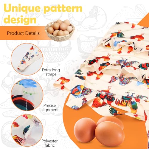 12 Deep Pockets Egg Apron, Chicken Egg Collecting Apron, Egg Holding Apron, Duck Goose Egg Gathering Apron for Housewife - color: Realist Style