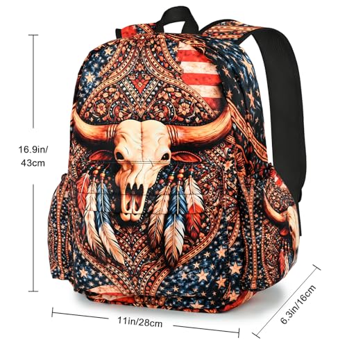 Cow Kids Backpack School Backpack Teens Bookbag for Girls Boys Hiking Camping Travel Sports - color: Cow