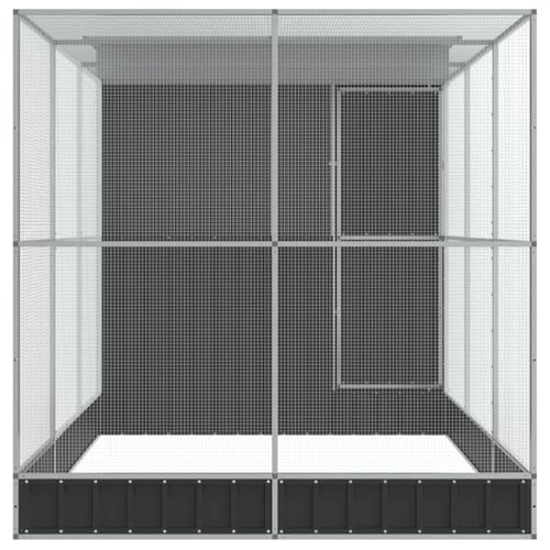 Aviary Cage with Extension and Lockable Door, Steel Large Bird Cage, Aviary Spacious and Versatile Cage for Small Size Birds Parrots Parakeet Cockatiel Flight Bird, 163.8"x79.9"x85",-262 - size: 163.8"x79.9"x85"
