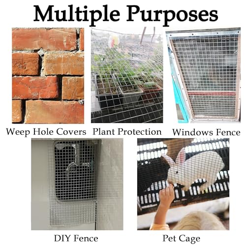 Hardware Cloth 1/4 inch 4" x10ft 23G,Chicken Wire,Welded Wire Mesh Roll | Hot-Dip Galvanized After Welding,Heavy Duty for Chicken Run, Rabbit Fence, Garden Protection, Poultry Netting