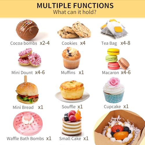 Moretoes 50pcs Small Cookie Boxes with Window, 4x4x2.5In Brown Bakery Boxes | Kraft Treat Boxes, Fit Small Cookies and Pastries, Suitable for Party Favors and Gifts - color: Brown