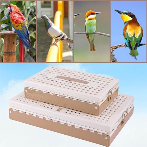 Plastic Portable Pigeon Bird Cage with Handle, XL | Bird Travel Cage, Carrier Pigeon Cage Pairing Cage, Pigeon Nest Box, Easy to Clean for Training Release Competition - size: 28.7"L x 13.4"W x 9.8"H