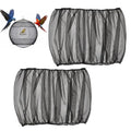 2Pcs Bird Cage Seed Catcher 73'' Adjustable Bird Cage Skirt Cover | Black Stretchy Birds Cages Netting for Round Square Parrot Parakeet Macaw African Cages - color: Black