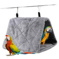 Warm Bird Nest House, Bed for Cage Accessories, Parakeet Toy Hammock | Plush Parrot Hanging Hut Tent for Conure Cockatiel Lovebird Cockatoo (M, 9.4*5.9*7.08in)