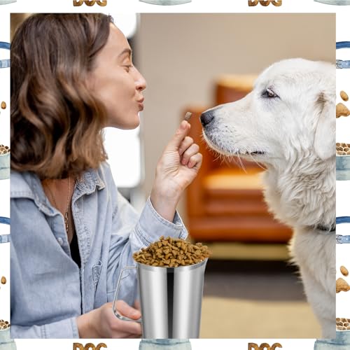 2Cup Dog Food Scoop Stainless Steel Dog Food Measuring Scoop,2 Cup Scoop for Cat or Bird Foods - size: 2 Cup