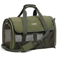 FUKUMARU Cat Carrier Soft, Ultra Lightweight Airline Approved Dog Carrier | Kitten Carrier with Anti-Scratch Mesh, Breathable Small Dog Carrier Bag, Collapsible Pet Carrier for Cats Under 15 lb, Green - color: Green