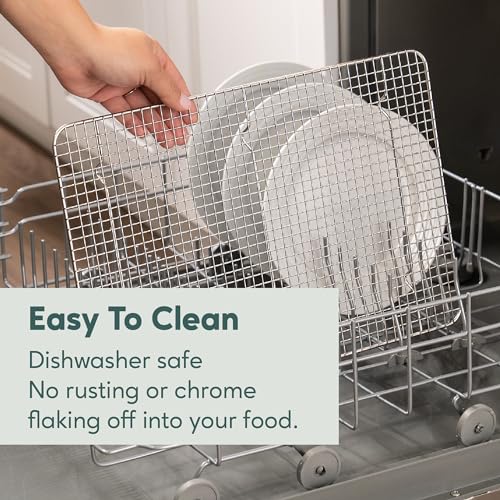 Durable Cooling Rack for Cooking and Baking - 11.5" x 16.5" | Professional Grade Premium 100% Stainless Steel, Baking Rack, Roasting, Grilling, Dishwasher Safe, Oven Safe, Wire Rack - size: 11.5" x 16.5" 1-Pack