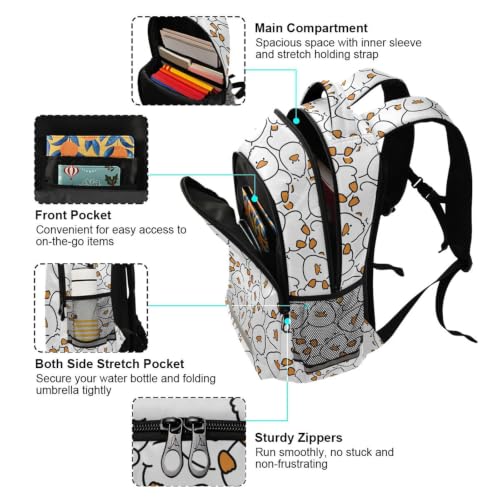 Kids Cute Duck Backpack for Boys Girls School Bags | Elementary Middle, Travel Daypack Lightweight Waterproof with Reflective Strip - color: Cute Duck