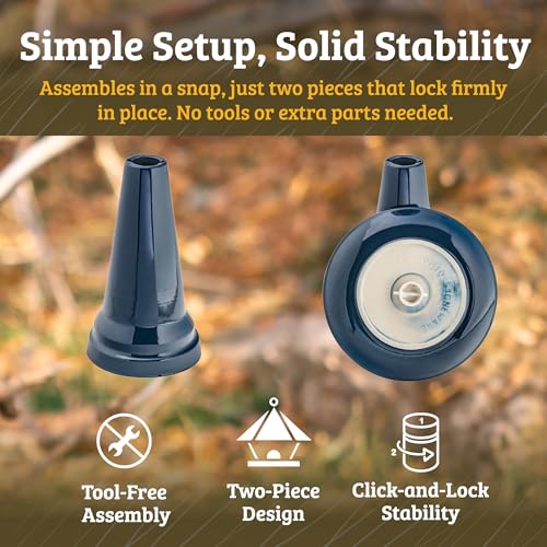 Birds Choice Ohio Stoneware Pedestal Bird Bath | 22in x 17in | Blue | Weather-Resistant Glazed Ceramic Clay, Stable Locking Top, Suits Outdoor Gardens and Patios - color: Summer Blue