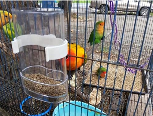 Automatic Bird Waterer Feeder,Parakeet Feeder,2PCS Bird Cage Feeders and Waterers,Parakeet Waterer Cockatiel Cage Accessories