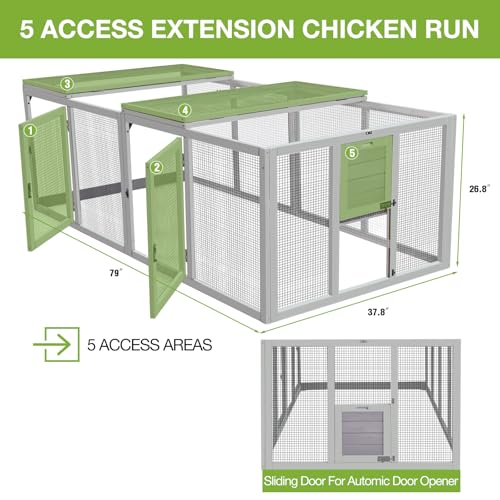 Chicken Coop Run Extension Large Hen House for Chickens,Ducks,Rabbits