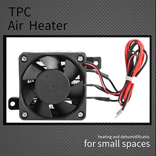 1-Pack Electric Fan Heater PTC Heater for Small Spaces and Incubators with Constant Temperature 12V 150W