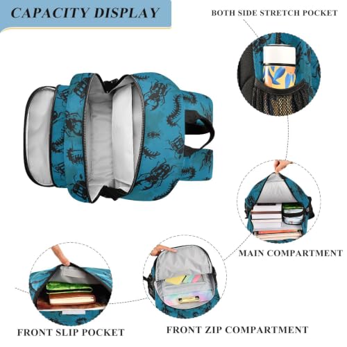Kids Backpack Elementary Middle School Bags for Boys Girls | Travel, Daypack, Lightweight, Waterproof, with Reflective Strip - color: Multi 25