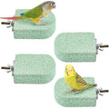 BNOSDM 4 Pcs Green Bird Beak Grinding Stone Calcium Parrot Perch 3.1*2.6in - color: 4 Pcs- Green (M+)