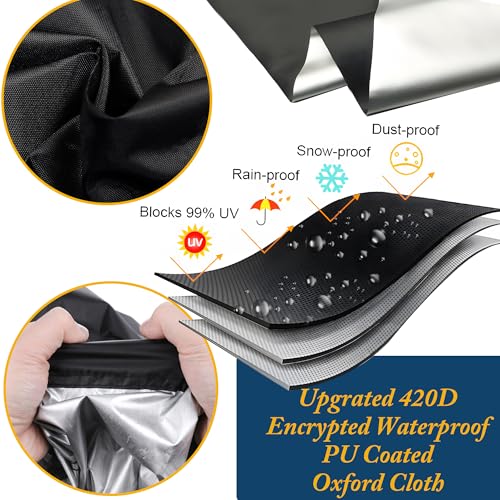 Universal Bird Cage Cover,Pet Cage Cover,100% Shading Oxford Cloth with PU Coating Layer,Good Night for Small Animals,Adjustable Soft Airy Nylon Mesh Net for Round Square Cages (Black, 35×25×47in) - size: 35×25×47in